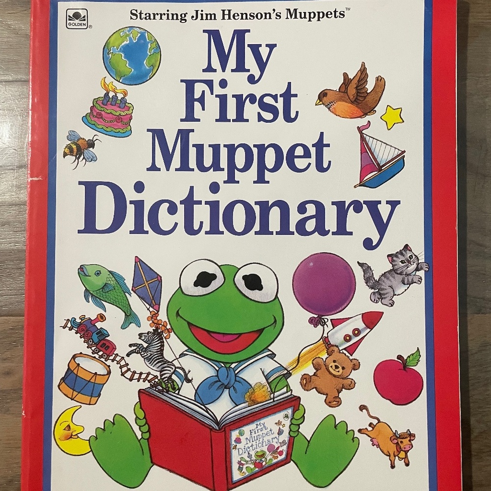 Vintage (1988) "My First Muppet Dictionary" Paperback Book